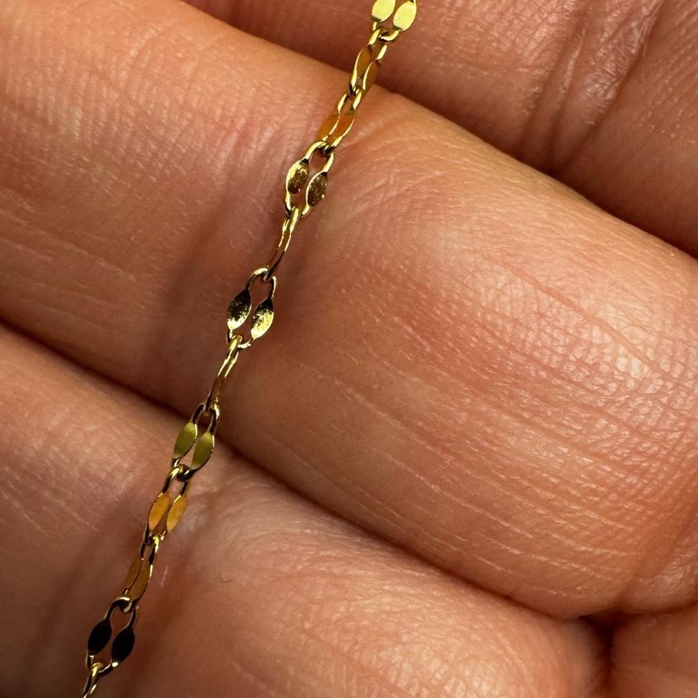 Gold Stainless Steel Cross Pendant Necklace, New - Picture 6 of 7